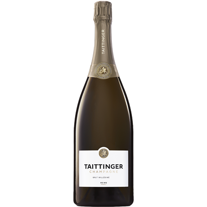 View Taittinger Vintage Magnum 150cl Champagne And Strawberry Charbonnel Truffles Magnum Box number 1
