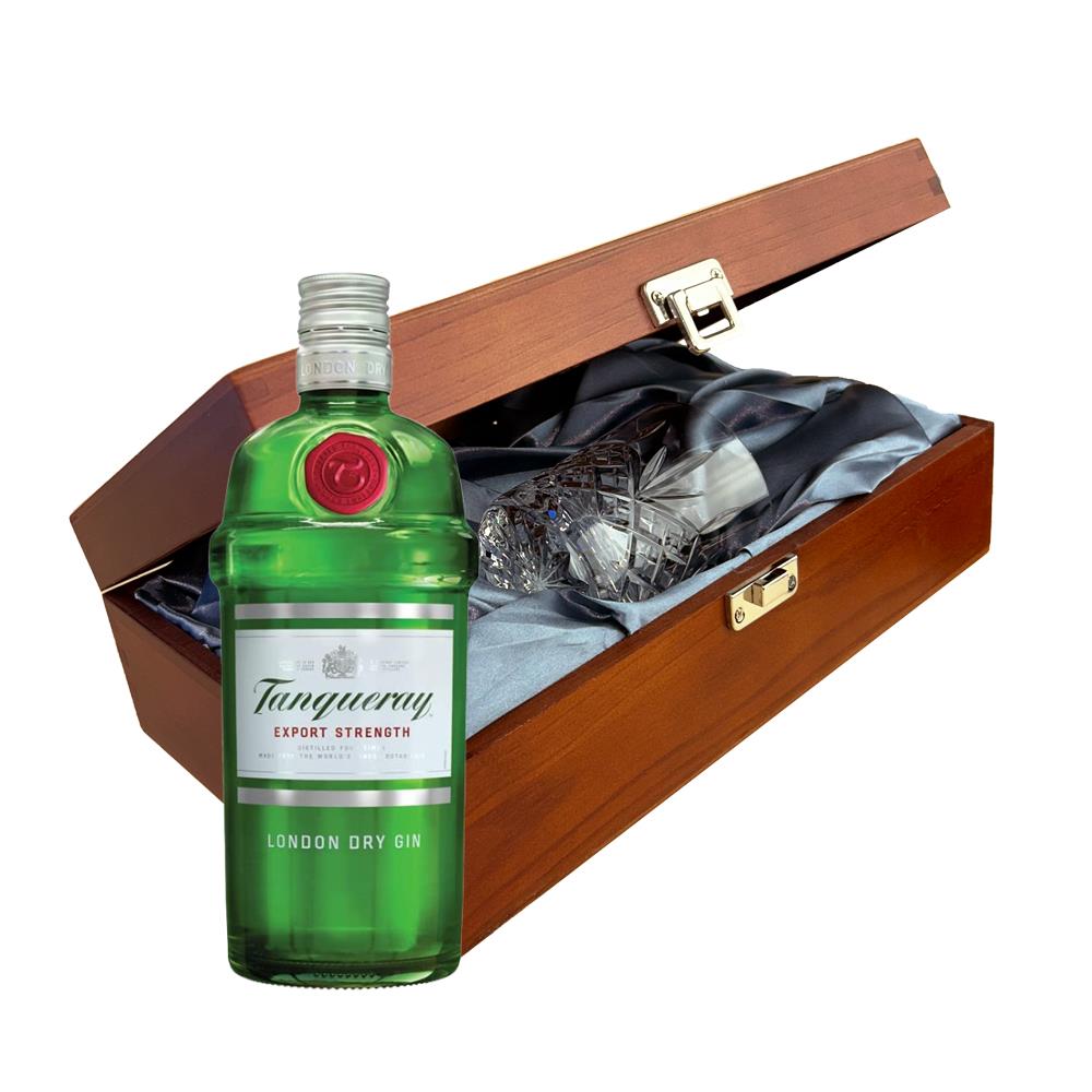 Tanqueray Gin 70cl In Luxury Box With Royal Scot Glass