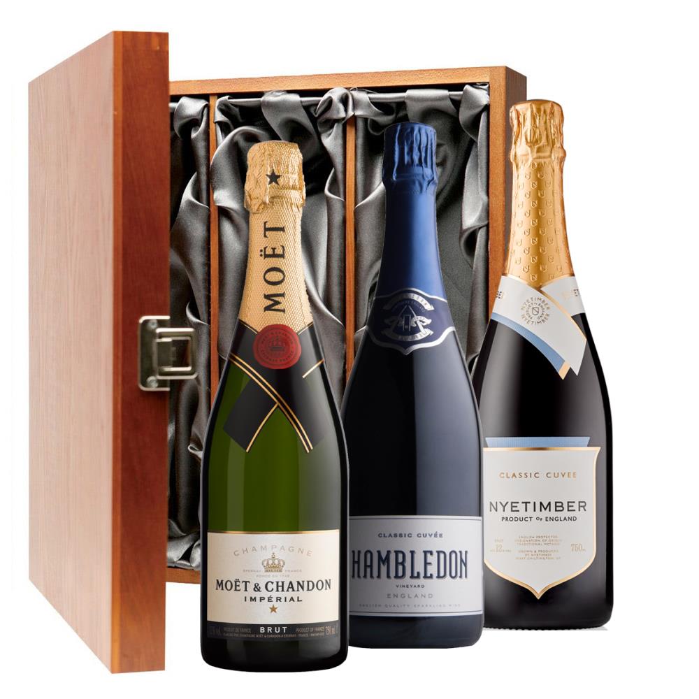 The Anglo-French Brut Collection Trio Luxury Gift Boxed Champagne