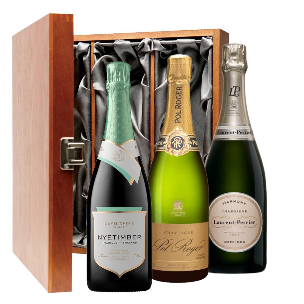 The Demi Sec Collection Trio Luxury Gift Boxed Champagne