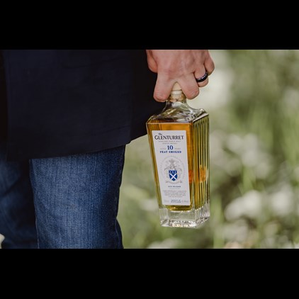 View The Glenturret 10 Year Old Peat Smoked Single Malt Scotch Whisky 70cl number 1