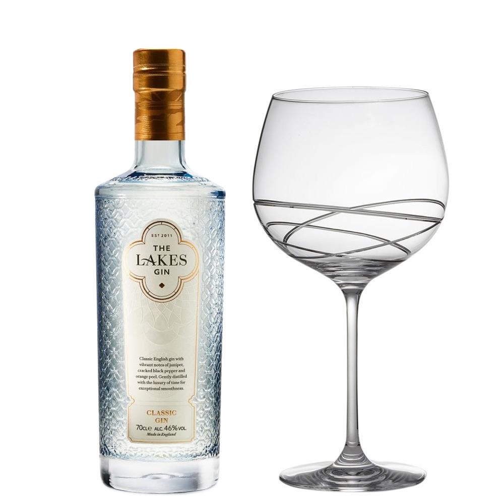The Lakes Gin 70cl And Single Gin and Tonic Skye Copa Glass