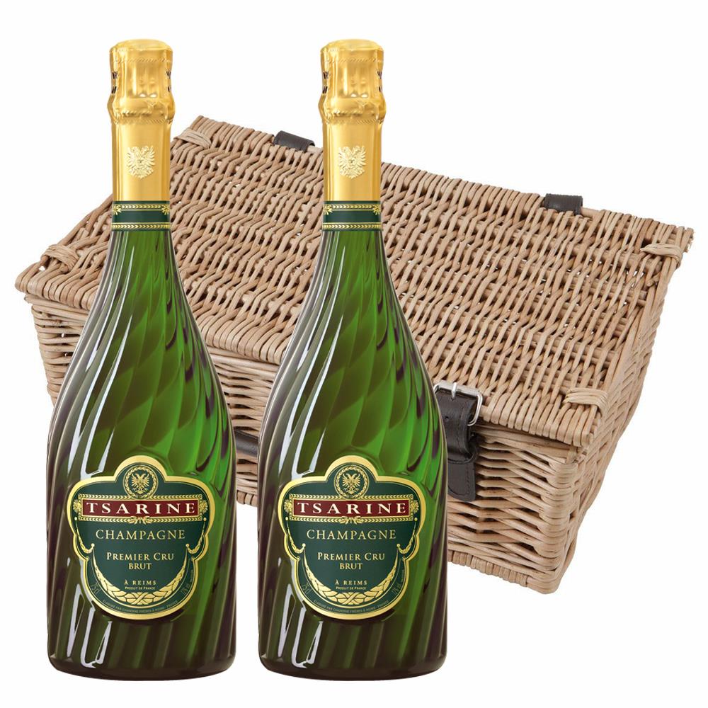 Tsarine Premier Cru Brut Champagne 75cl Duo Hamper (2x75cl)