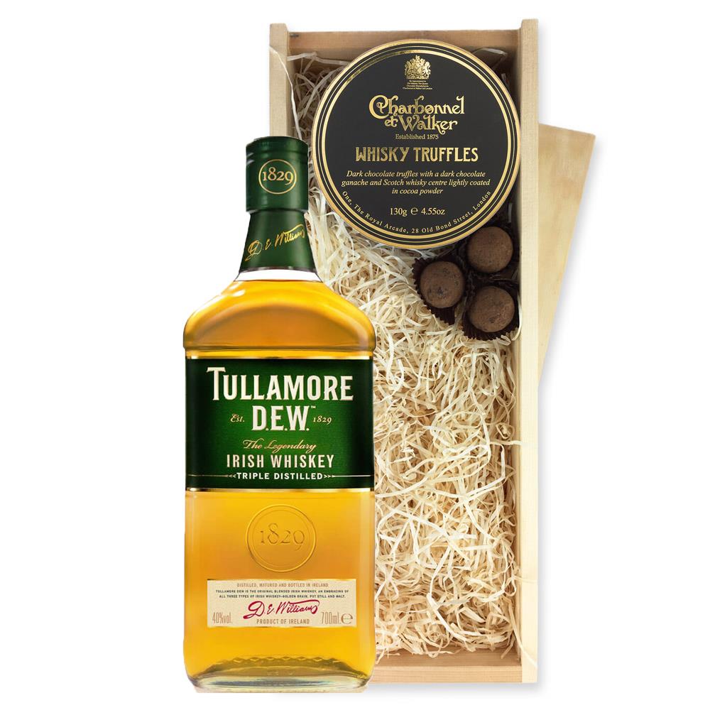 Tullamore Dew Blended Whiskey 70cl And Whisky Charbonnel Truffles Chocolate Box
