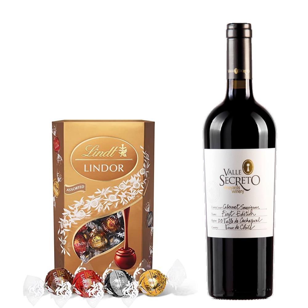 Valle Secreto First Edition Cabernet Sauvignon With Lindt Lindor Assorted Truffles 200g