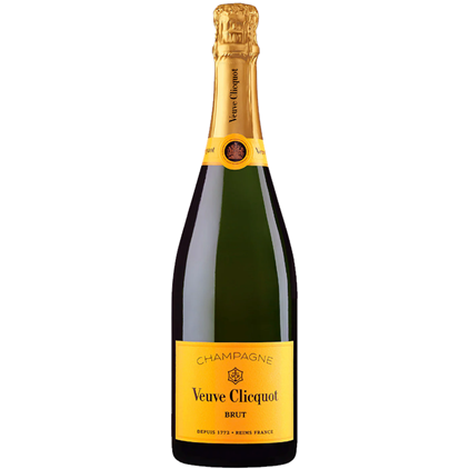 View Veuve Clicquot Brut Yellow Label Champagne 75cl in Blue Luxury Presentation Set With Flutes number 1
