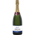View Personalised Champagne - Sapphire Anniversary Label And Flutes In Luxury Presentation Box number 1