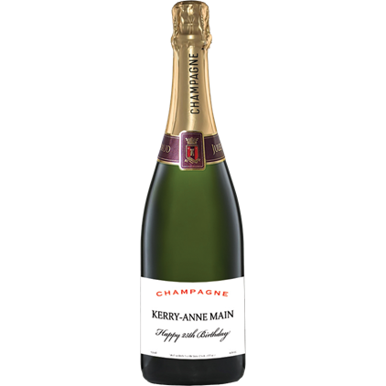 View Personalised Champagne - White Label And Chocolates Hamper number 1