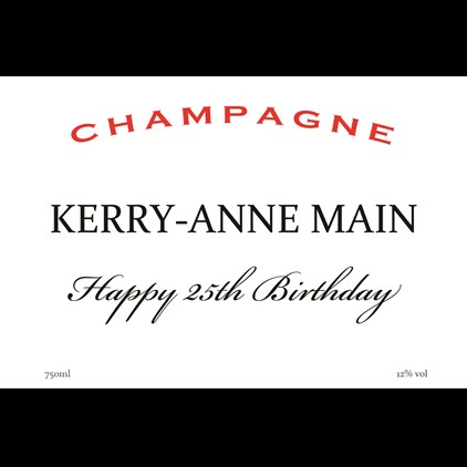 View Personalised Champagne - White Label And Chocolates Hamper number 1