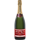 View Personalised Champagne - Xmas 2 Label And Flutes In Luxury Presentation Box number 1