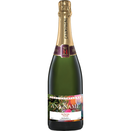 View Personalised Champagne - Xmas 1 Label And Chocolates Hamper number 1