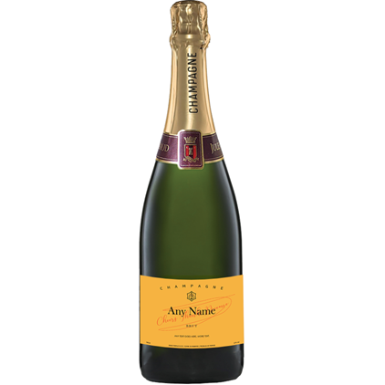View Personalised Champagne - Yellow Label And Flutes In Luxury Presentation Box number 1