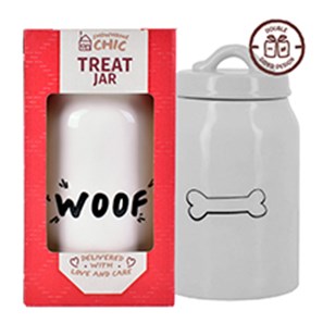 Buy Woof/Bone Treat Jar in gift box
