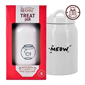 Buy Meow/Fish Bowl Treat Jar in gift box