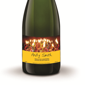Buy Personalised Champagne - Candles Label