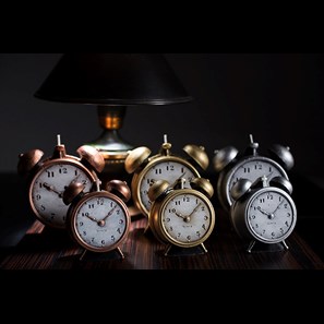 Buy Large Alarm Clock Novelty Candle (Gold)