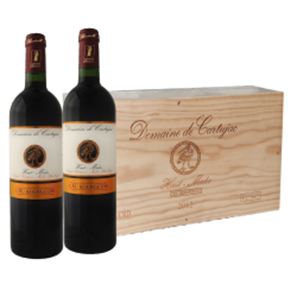 Buy 2 x Domaine Cartujac, Haut Medoc In Branded Wooden Box