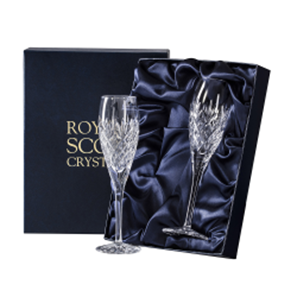 Buy Royal Scot Crystal - Edinburgh - 2 Champagne Flutes (Presentation Boxed)