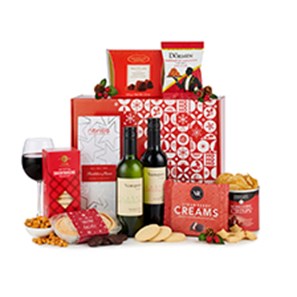 Buy Christmas Delight with Red & White Wine Hamper
