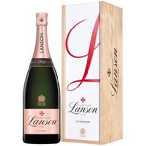 Buy Lanson Le Rose Creation Champagne Magnum (1.5 litre) in Lanson Wood Box