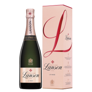 Buy Lanson Le Rose Label Champagne Gift boxed 75cl