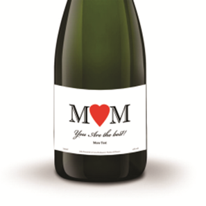 Buy Personalised Champagne - Heart Mam