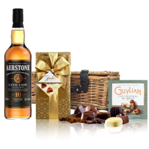 Buy Aerstone Land Cask 10 Year Old Whisky 70cl And Chocolates Hamper