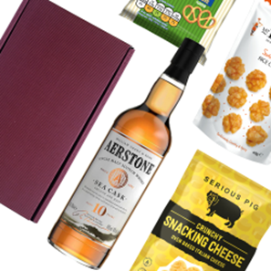 Buy Aerstone Sea Cask 10 Year Old Whisky 70cl Nibbles Hamper