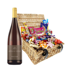 Buy Afrikan Ridge Pinotage 75cl Red Wine And Retro Sweet Hamper