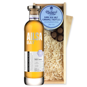 Buy Ailsa Bay Single Malt 70cl And Dark Sea Salt Charbonnel Chocolates Box