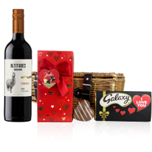 Buy Altitudes Reserva Carmenere 75cl Red Wine And Chocolate Valentines Hamper
