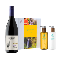 Buy Altitudes Reserva Pinot Noir 75cl Red Wine with Arran Glenashdale Hand Care Gift Set