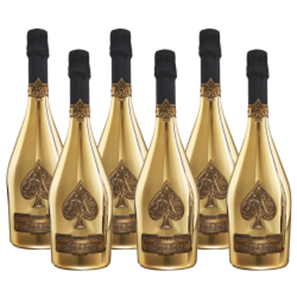 Gold Brut luxury coffret with 2 glasses NV - Armand de Brignac, Buy Online