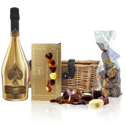 Buy Armand de Brignac Brut Gold 75cl And Chocolates Hamper
