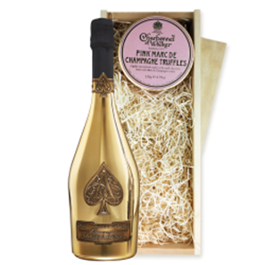Buy Armand de Brignac Brut Gold 75cl And Pink Marc de Charbonnel Chocolates Box