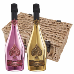 Buy Armand De Brignac Gold and Rose Duo Hamper (2x75cl)