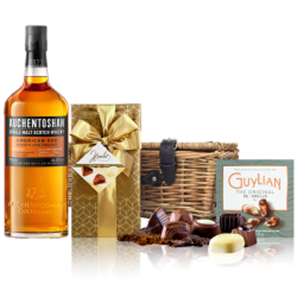 Buy Auchentoshan American Oak Single Malt Whisky 70cl And Chocolates Hamper