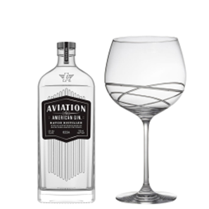 Buy Aviation American Gin 70cl And Single Gin and Tonic Skye Copa Glass