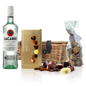 Buy Bacardi Carta Blanca Rum 70cl And Chocolates Hamper
