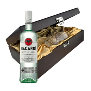 Buy Bacardi Carta Blanca Rum 70cl In Luxury Box With Royal Scot Glass