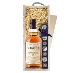 Buy Balvenie 12 Year Old DoubleWood Whisky 70cl & Truffles, Wooden Box