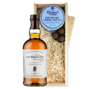 Buy Balvenie American Oak 12 year old Whisky 70cl And Dark Sea Salt Charbonnel Chocolates Box