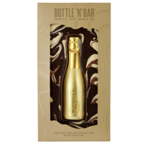 Buy Bottle 'N' Bar Prosecco & Milk, White and Dark Chocolate