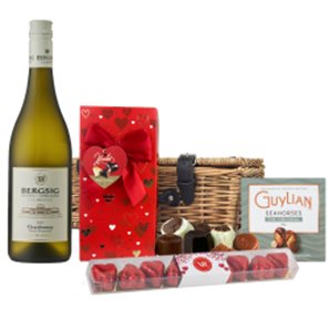 Buy Bergsig Estate Chardonnay 75cl White Wine And Chocolate Love You Hamper