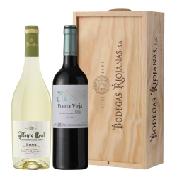 Buy & Send Twin Bottle Monte Real and Puerta Vieja Wine Gift Set