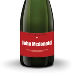 Buy Personalised Champagne - Red Label