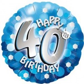Buy Happy 40th Birthday Helium Balloon
