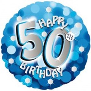 Buy Happy 50th Birthday Helium Balloon