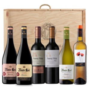 Buy 6 Bottle Bodegas Riojanas Mixed Selection in a Branded Wooden Box