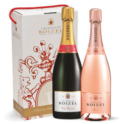 Buy Boizel Brut and Rose Twin 75cl Champagne Gift Box